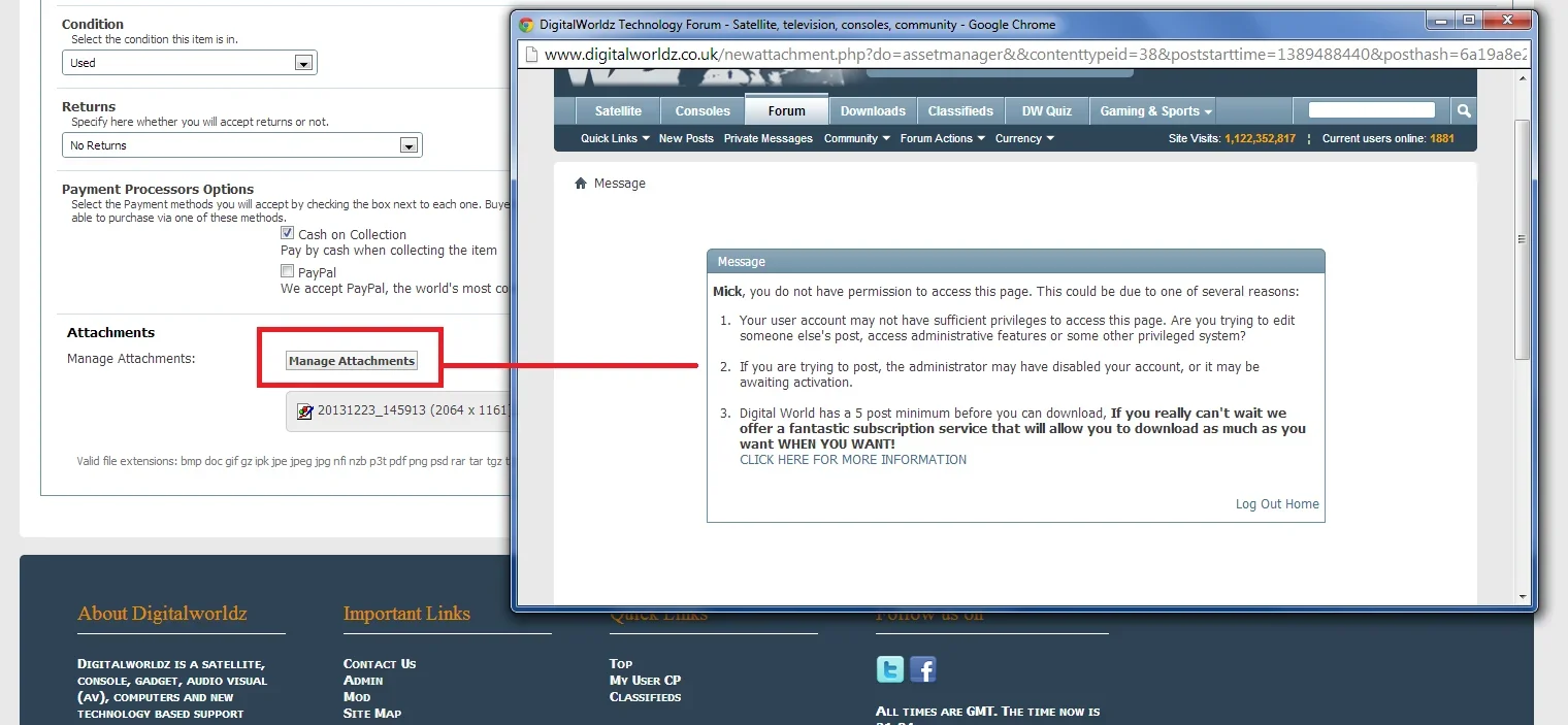 RC3 Classifieds Attachment Issue.webp